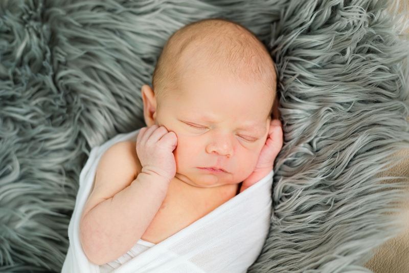 adorable newborn boy photograph