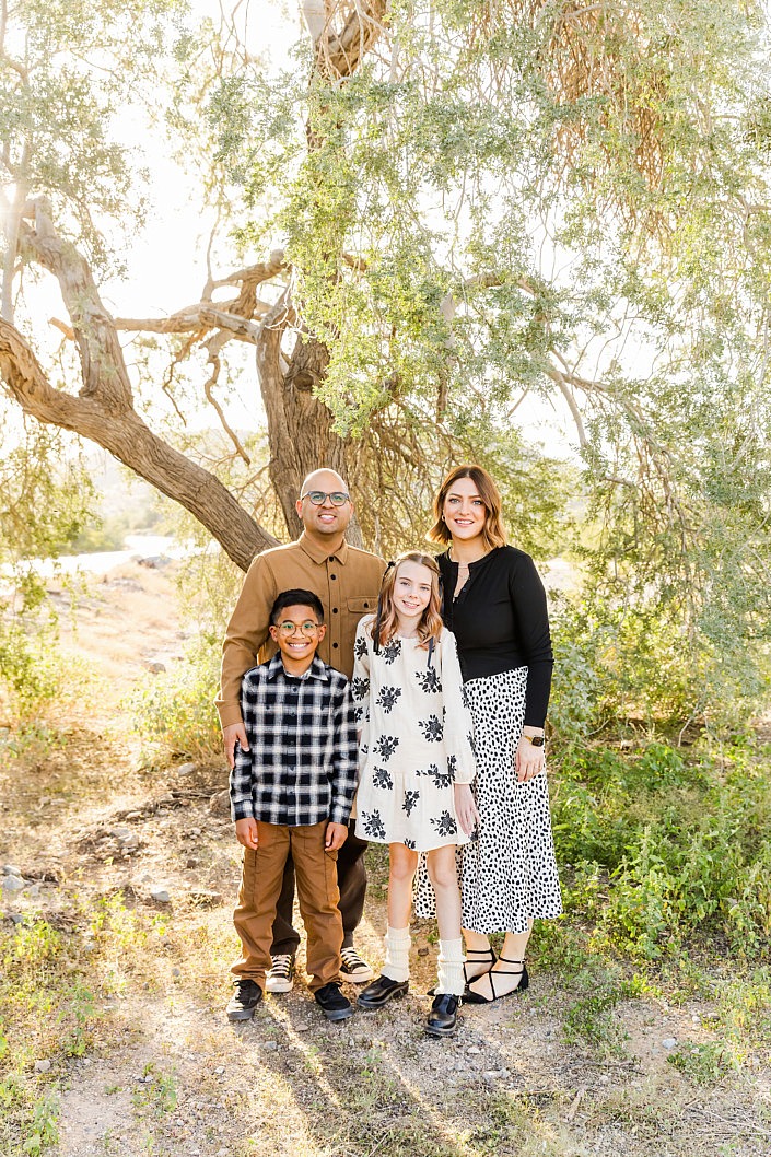 family in the san tan valley desert