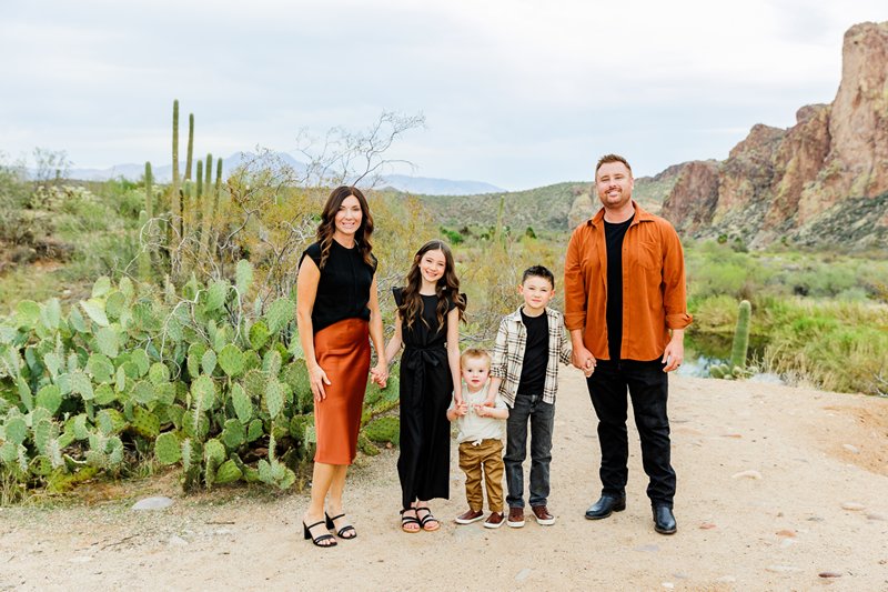 family photo in arizona